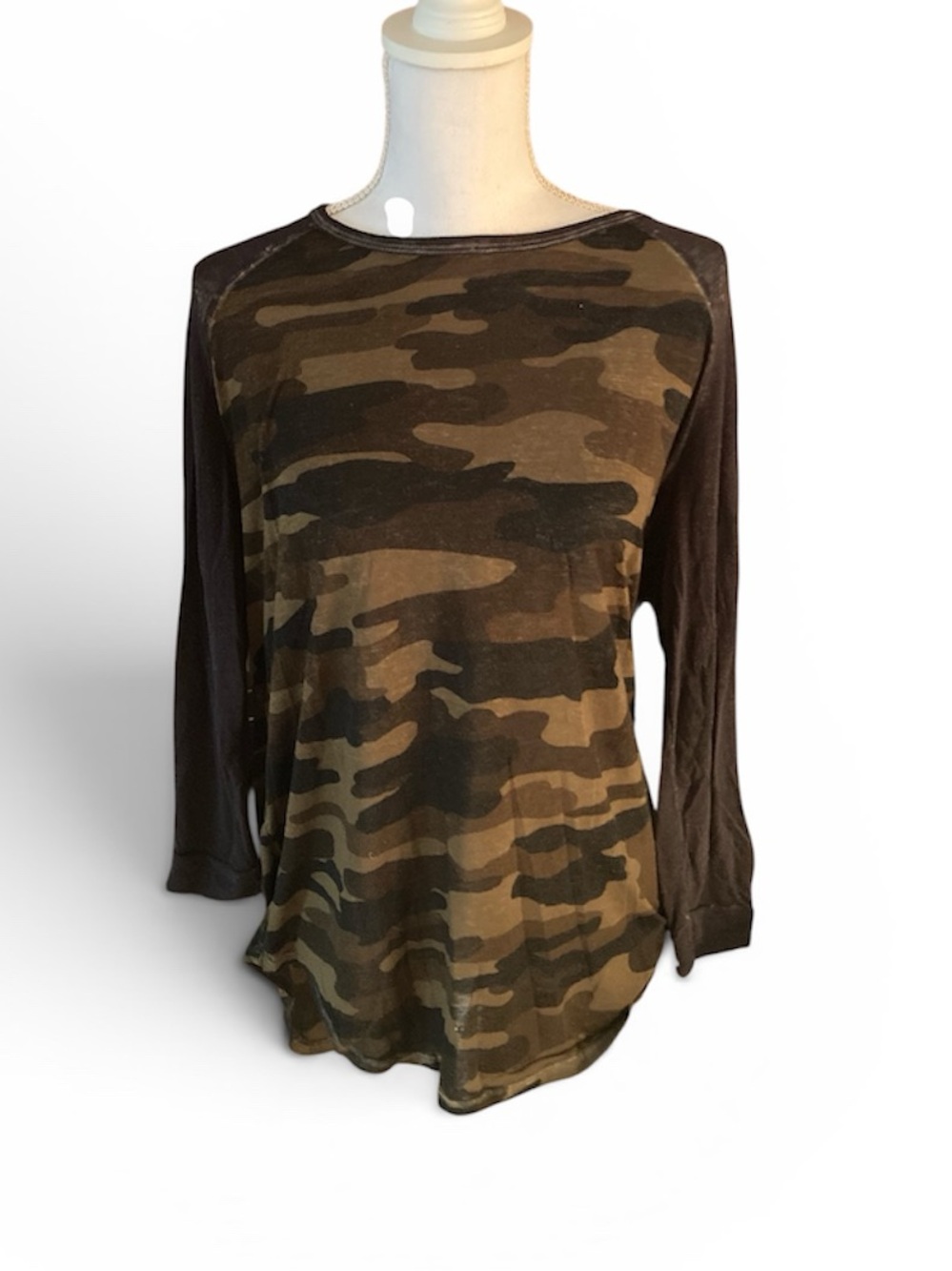 Lucky Brand Camo Raglan Shirt